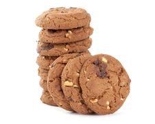 Cookies With Nuts And Chocolate Stock Image Cookies With Nuts And Chocolate Stock Image