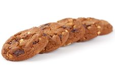 Cookies With Nuts And Chocolate Stock Photography Cookies With Nuts And Chocolate Stock Photography