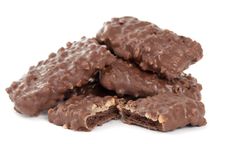 Biscuits With Chocolate And Nuts Royalty Free Stock Photos Biscuits With Chocolate And Nuts Royalty Free Stock Photos