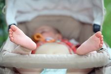 Sleeping Baby In Cart Stock Photos Sleeping Baby In Cart Stock Photos