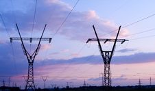 High Voltage Electricity Pylon Stock Photo High Voltage Electricity Pylon Stock Photo