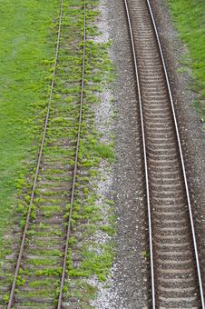 Old And New Railway Tracks Stock Images Old And New Railway Tracks Stock Images