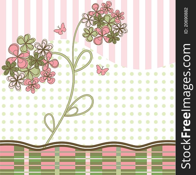 Abstract background with pastel flowers. Abstract background with pastel flowers.