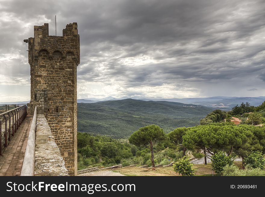 The Fort in Montalcino, Tuscany, Italy