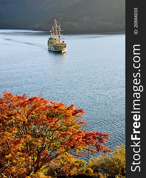 Hakone Sightseeing Cruise at Ashi Lake, Japan