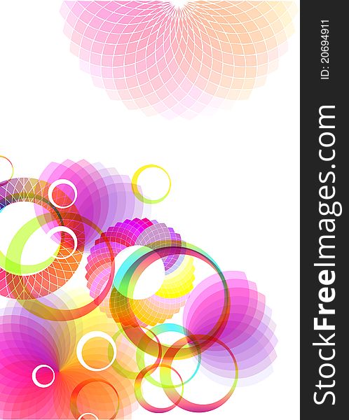 Colored abstract floral background for your design. Colored abstract floral background for your design