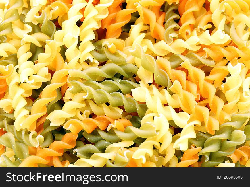 Close up of italian pasta