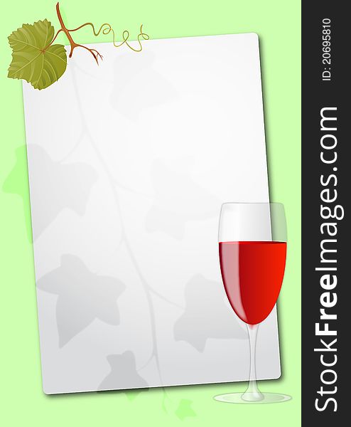 Wine glass sheet