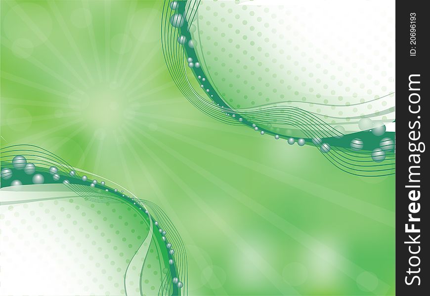 Background green with light. A  illustration. Background green with light. A  illustration