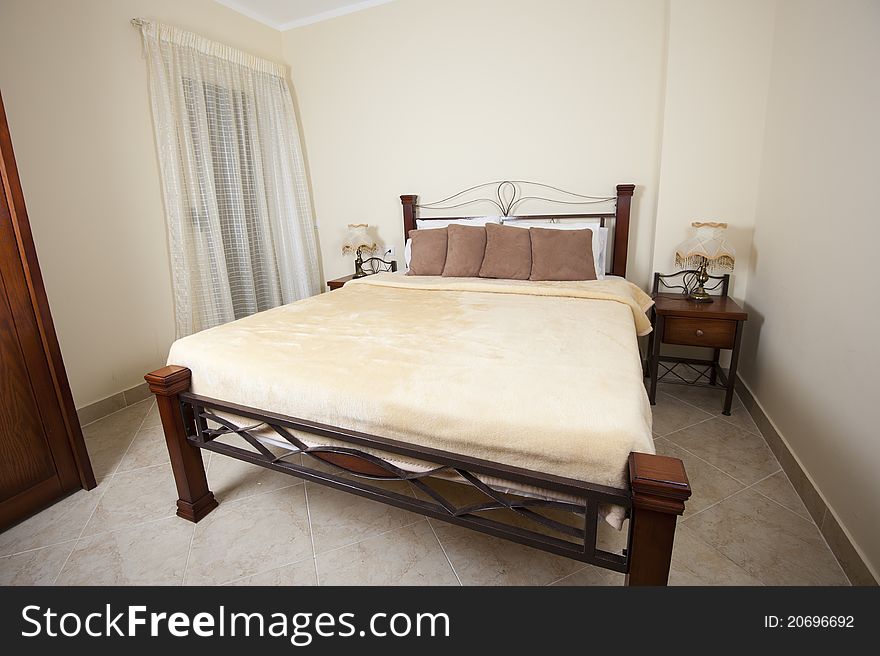 Double Bed In A Bedroom