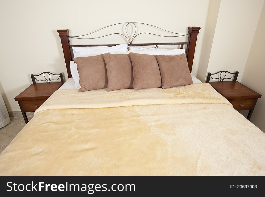 Double Bed In A Bedroom