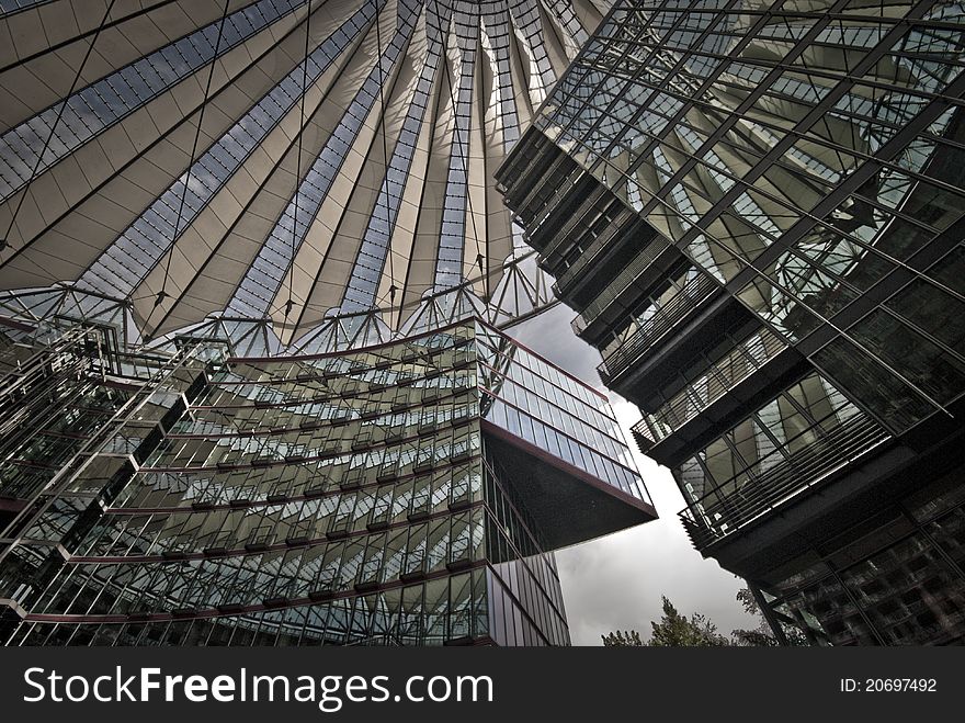 Part of Sony Center at Potsdamer Platz in Berlin, Europe. Part of Sony Center at Potsdamer Platz in Berlin, Europe.