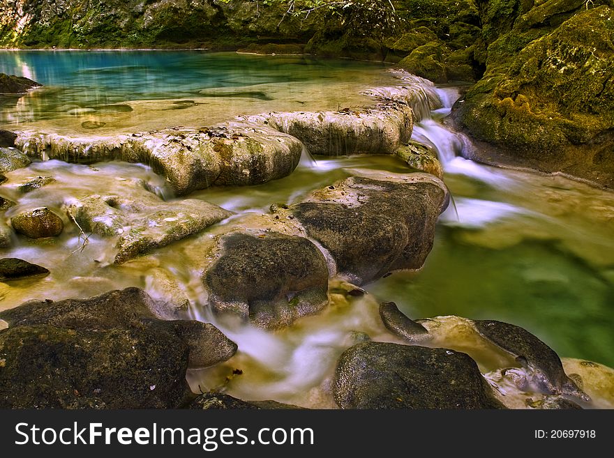 Wonderful river with nice colors. Wonderful river with nice colors