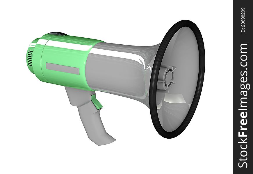 Green megaphone