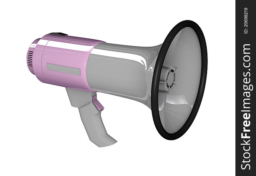 Pink megaphone