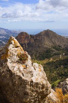 Mountain Region Overlooking Mediterranean Stock Photo Mountain Region Overlooking Mediterranean Stock Photo