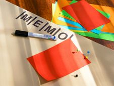 Memo Board Stock Photo Memo Board Stock Photo