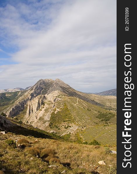View Of Serella Mountain,Spain