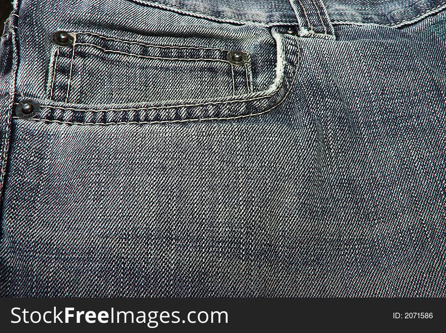 Front Jeans Fabric