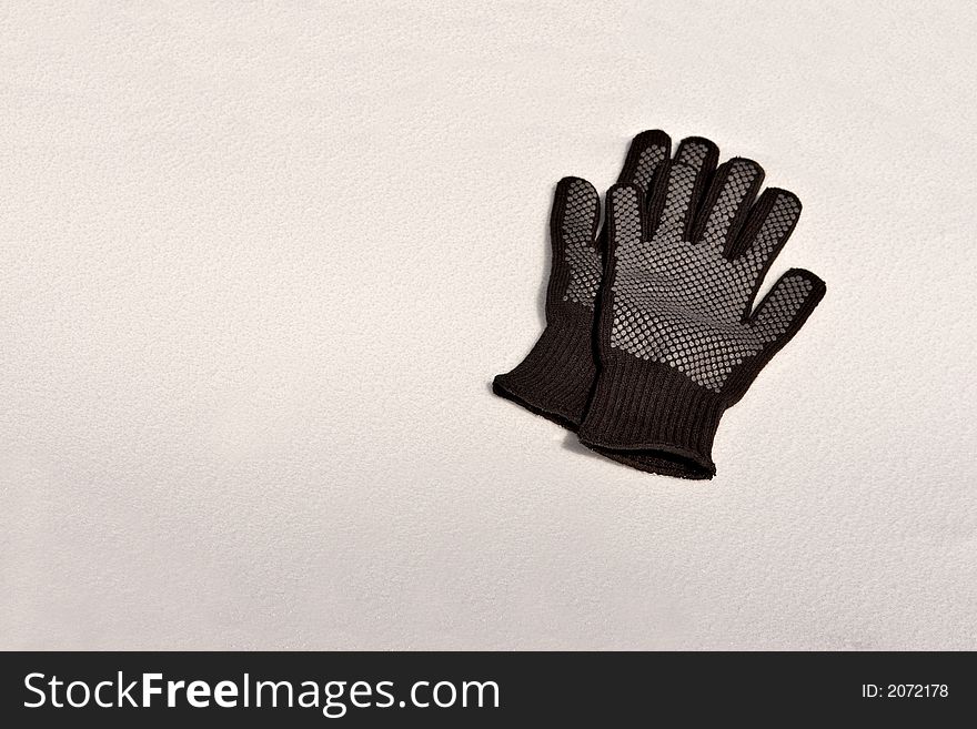 Black Woolen Gloves