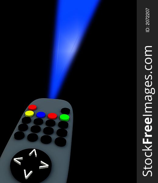 A image of a television remote control. A image of a television remote control.