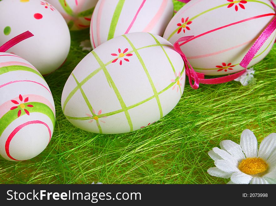 Easter Eggs A Background