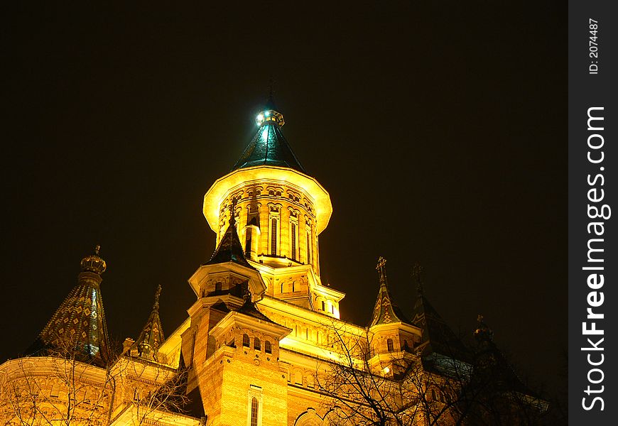 The Mitropolitan Cathedral from Timisoara. The Mitropolitan Cathedral from Timisoara