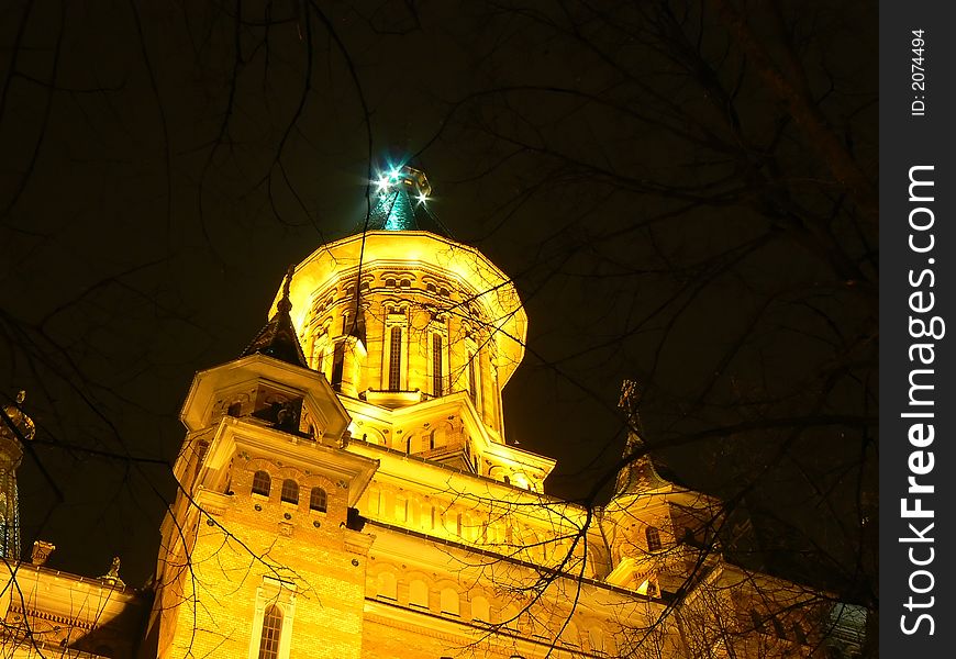 The Mitropolitan Cathedral from Timisoara. The Mitropolitan Cathedral from Timisoara