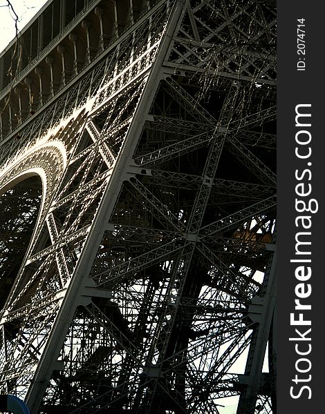 Eiffel tower, abstract view