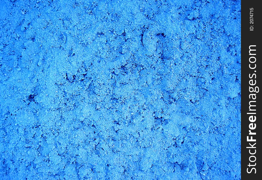 Color background texture. Blue stucco wall.