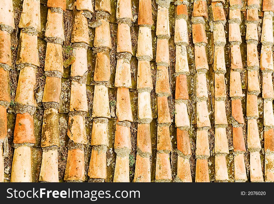 A shot of a Krimea (Ukraine) roof. Would make old background. A shot of a Krimea (Ukraine) roof. Would make old background