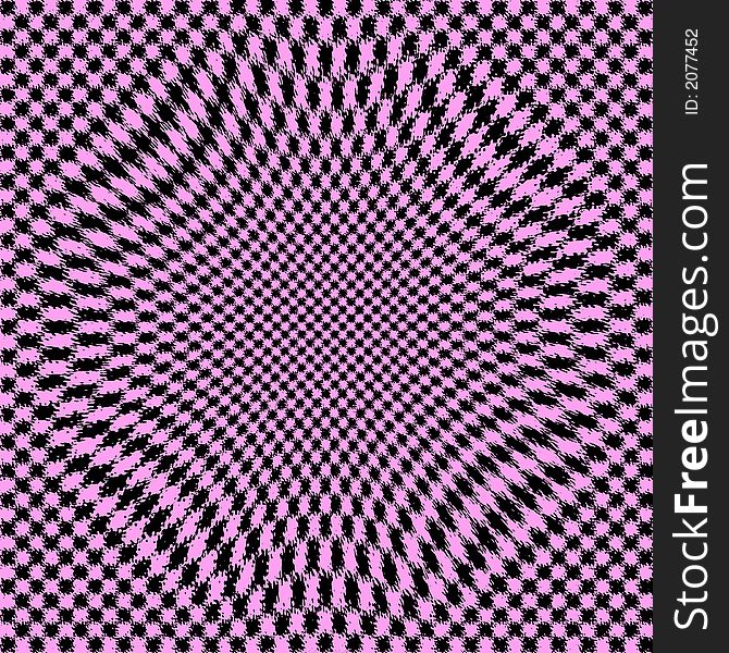 Wavy checkerboard background in black and purple