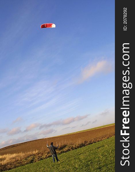 People Kite on an field - outdoor