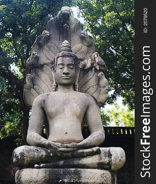 Ancient statue in Thailand - travel and tourism