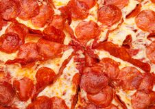 Pepperoni Pizza Royalty Free Stock Photo Pepperoni Pizza Royalty Free Stock Photo