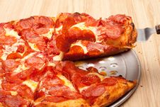 Pepperoni Pizza Stock Image
