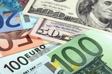 Money: Euro And Dollar Banknotes Stock Image Money: Euro And Dollar Banknotes Stock Image