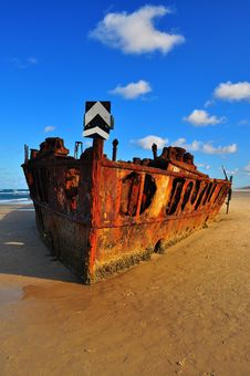 Maheno Shipwreck, Fraser Island Stock Photos Maheno Shipwreck, Fraser Island Stock Photos