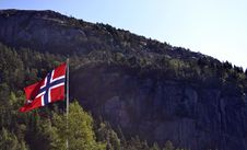 Flag Of Norway Royalty Free Stock Photography Flag Of Norway Royalty Free Stock Photography