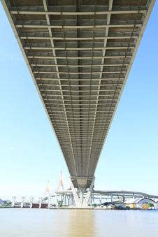 Bhumibol Bridge In Thailand Stock Image Bhumibol Bridge In Thailand Stock Image