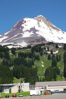 Mount Hood, Pacific Northwest Highest Peak. Royalty Free Stock Photography