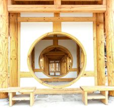 Chinese Traditional Wooden Corridor Stock Images Chinese Traditional Wooden Corridor Stock Images