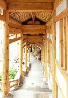 Chinese Traditional Wooden Corridor Royalty Free Stock Images Chinese Traditional Wooden Corridor Royalty Free Stock Images