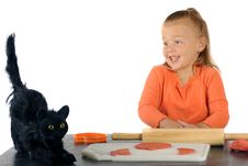 Black Cat Scare Royalty Free Stock Images Black Cat Scare Royalty Free Stock Images