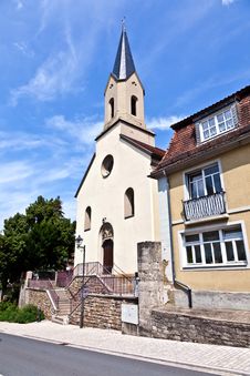 Old Church In Medieval City Stock Photo