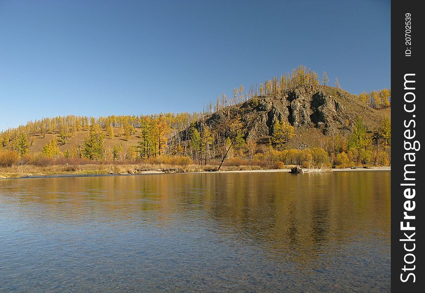 Wild river on north of Canada