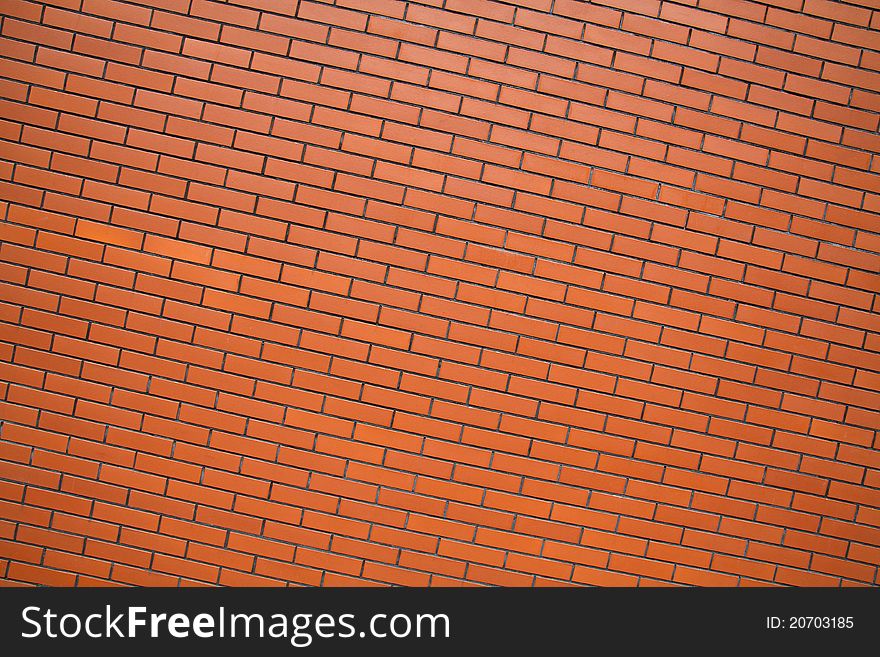 New red brick wall background