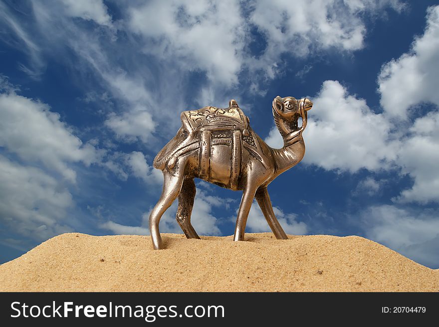 Figurine Of A Camel Made Of Metal