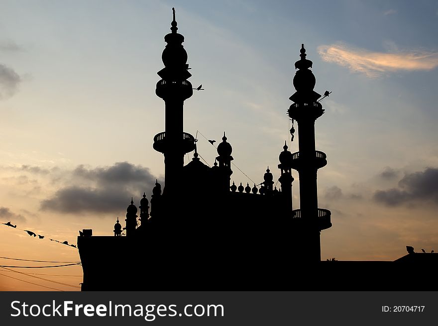 Muslim (Arab) Mosque, Kovalam, Kerala, South India