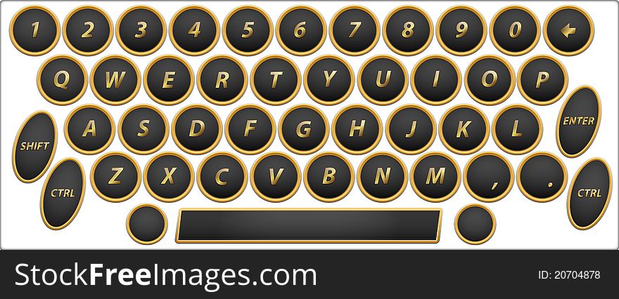 Qwerty buttons the keyboard eng. Qwerty buttons the keyboard eng